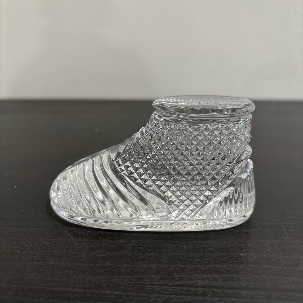 Waterford Ireland Figurine Paperweight BABY BOOT FIRST SHOE NO BOX